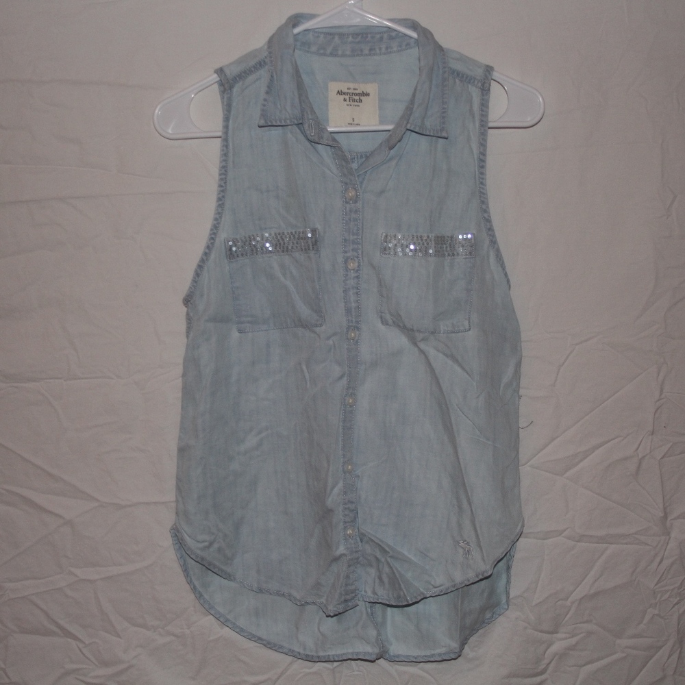 Denim Sleeveless Top